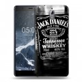 Дизайнерский силиконовый чехол для Nokia 3.1 Jack Daniels