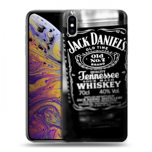 Дизайнерский силиконовый чехол для Iphone Xs Max Jack Daniels