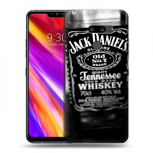 Дизайнерский пластиковый чехол для LG G8 ThinQ Jack Daniels