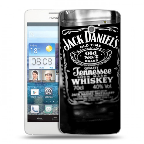 Дизайнерский пластиковый чехол для Huawei Ascend D2 Jack Daniels