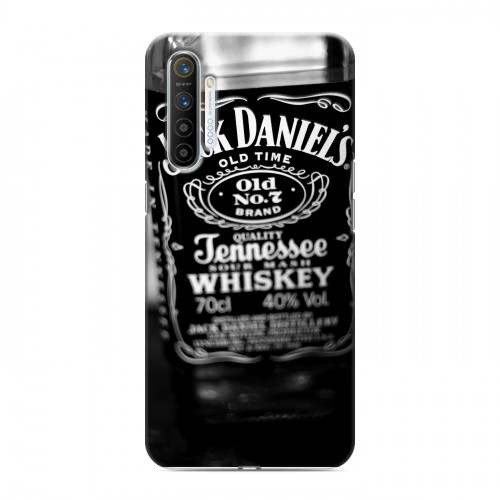 Дизайнерский силиконовый с усиленными углами чехол для Realme XT Jack Daniels