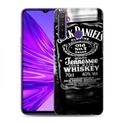 Дизайнерский силиконовый чехол для Realme 5 Jack Daniels