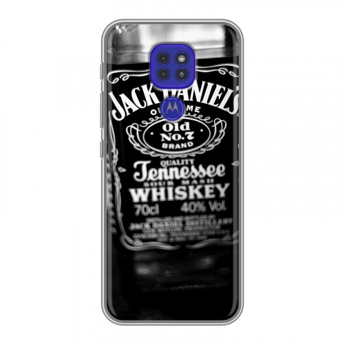 Дизайнерский силиконовый чехол для Motorola Moto G9 Play Jack Daniels