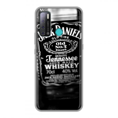 Дизайнерский силиконовый с усиленными углами чехол для Tecno Pouvoir 4 Jack Daniels