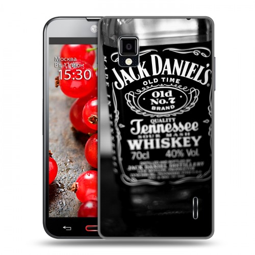 Дизайнерский пластиковый чехол для LG Optimus G Jack Daniels