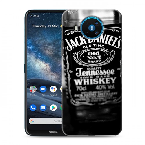 Дизайнерский силиконовый чехол для Nokia 8.3 Jack Daniels