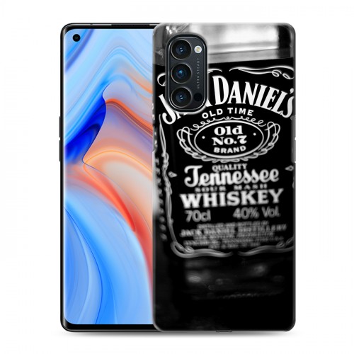 Дизайнерский пластиковый чехол для OPPO Reno4 Pro Jack Daniels