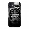 Дизайнерский силиконовый с усиленными углами чехол для Iphone 12 Mini Jack Daniels