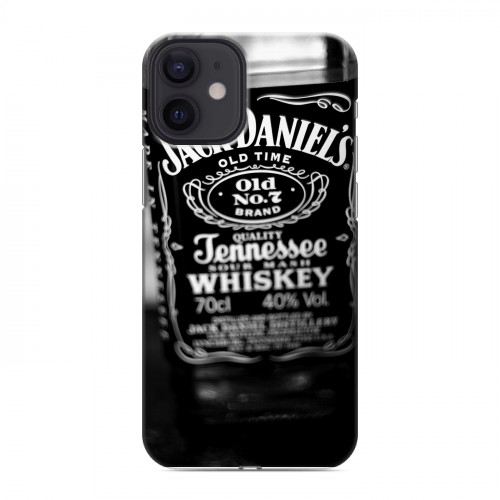 Дизайнерский силиконовый с усиленными углами чехол для Iphone 12 Mini Jack Daniels