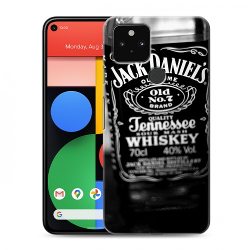 Дизайнерский пластиковый чехол для Google Pixel 5 Jack Daniels