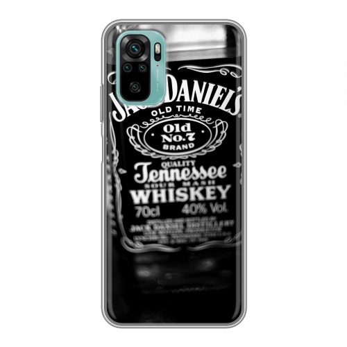 Дизайнерский силиконовый чехол для Xiaomi RedMi Note 10 Jack Daniels