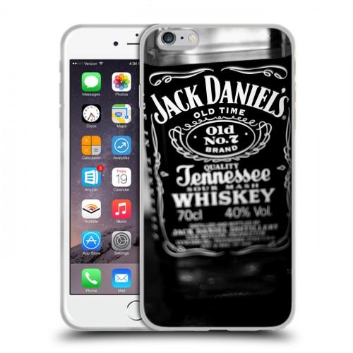 Дизайнерский силиконовый чехол для Iphone 6 Plus/6s Plus Jack Daniels