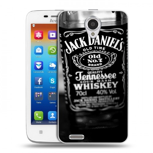 Дизайнерский пластиковый чехол для Lenovo S650 Ideaphone Jack Daniels