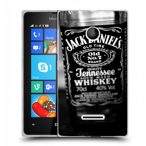 Дизайнерский пластиковый чехол для Microsoft Lumia 435 Jack Daniels