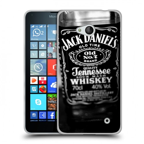 Дизайнерский пластиковый чехол для Microsoft Lumia 640 Jack Daniels