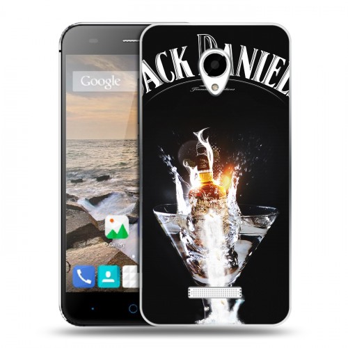 Дизайнерский силиконовый чехол для Micromax Canvas Spark Jack Daniels