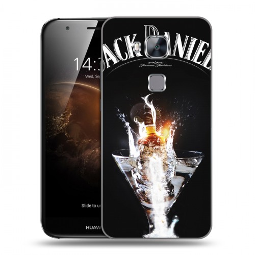 Дизайнерский пластиковый чехол для Huawei G8 Jack Daniels