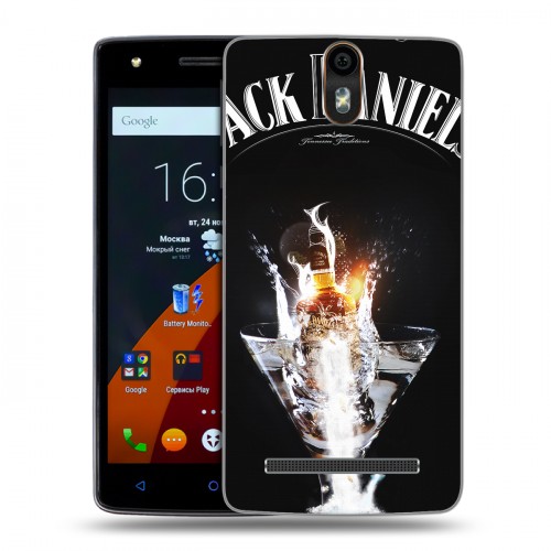 Дизайнерский силиконовый чехол для Wileyfox Storm Jack Daniels