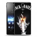 Дизайнерский пластиковый чехол для Sony Xperia TX Jack Daniels