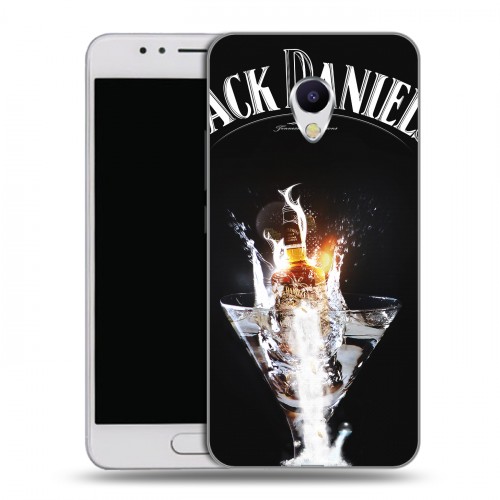 Дизайнерский силиконовый чехол для Meizu M5s Jack Daniels