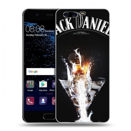 Дизайнерский пластиковый чехол для Huawei P10 Jack Daniels