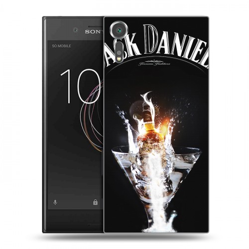 Дизайнерский пластиковый чехол для Sony Xperia XZs Jack Daniels