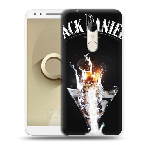 Дизайнерский пластиковый чехол для Alcatel 3 Jack Daniels