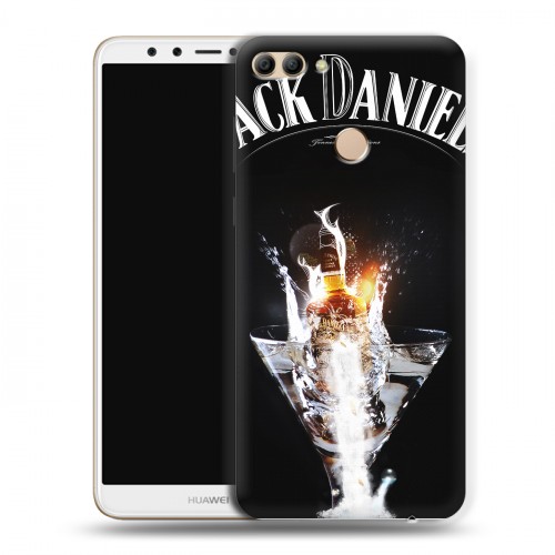 Дизайнерский пластиковый чехол для Huawei Y9 (2018) Jack Daniels