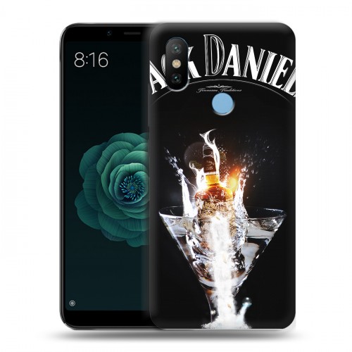 Дизайнерский силиконовый чехол для Xiaomi Mi A2 Jack Daniels