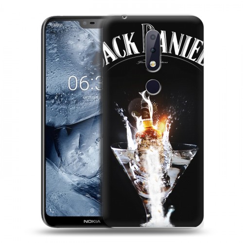 Дизайнерский пластиковый чехол для Nokia 6.1 Plus Jack Daniels