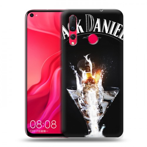 Дизайнерский пластиковый чехол для Huawei Nova 4 Jack Daniels