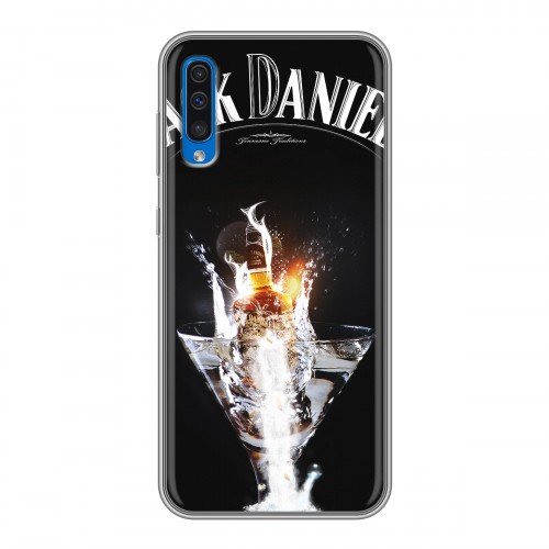 Дизайнерский силиконовый чехол для Samsung Galaxy A50 Jack Daniels