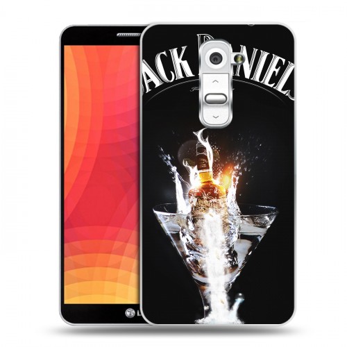 Дизайнерский пластиковый чехол для LG Optimus G2 Jack Daniels