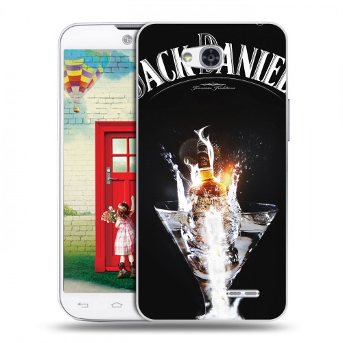 Дизайнерский пластиковый чехол для LG L80 Jack Daniels