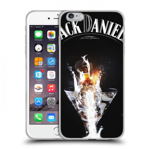 Дизайнерский силиконовый чехол для Iphone 6 Plus/6s Plus Jack Daniels