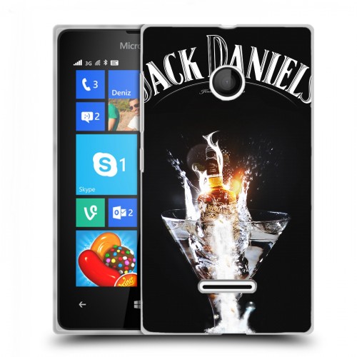 Дизайнерский пластиковый чехол для Microsoft Lumia 435 Jack Daniels