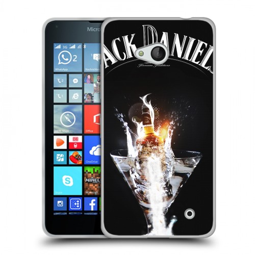 Дизайнерский пластиковый чехол для Microsoft Lumia 640 Jack Daniels