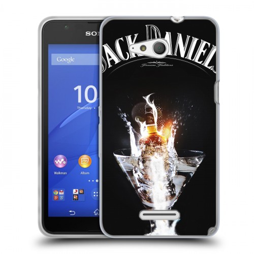 Дизайнерский пластиковый чехол для Sony Xperia E4g Jack Daniels