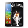 Дизайнерский пластиковый чехол для Lenovo A6000 Jack Daniels