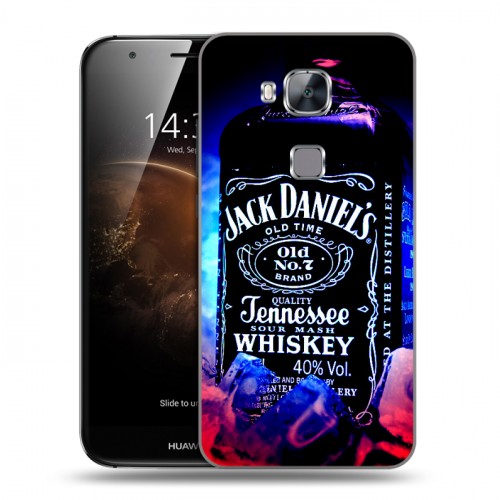 Дизайнерский пластиковый чехол для Huawei G8 Jack Daniels