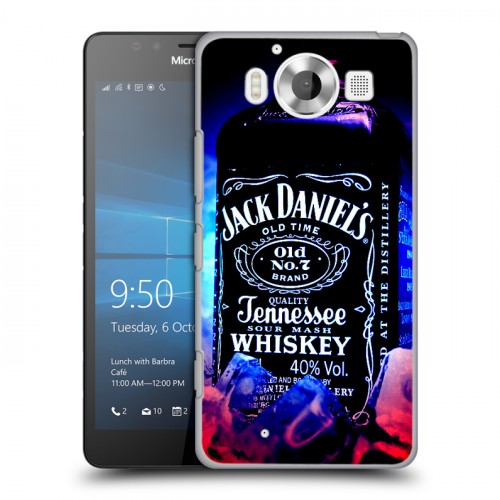 Дизайнерский пластиковый чехол для Microsoft Lumia 950 Jack Daniels