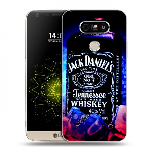 Дизайнерский пластиковый чехол для LG G5 Jack Daniels