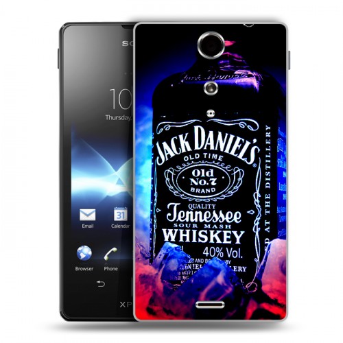 Дизайнерский пластиковый чехол для Sony Xperia TX Jack Daniels