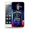 Дизайнерский пластиковый чехол для Lenovo K6 Note Jack Daniels