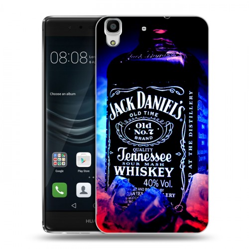 Дизайнерский пластиковый чехол для Huawei Y6II Jack Daniels