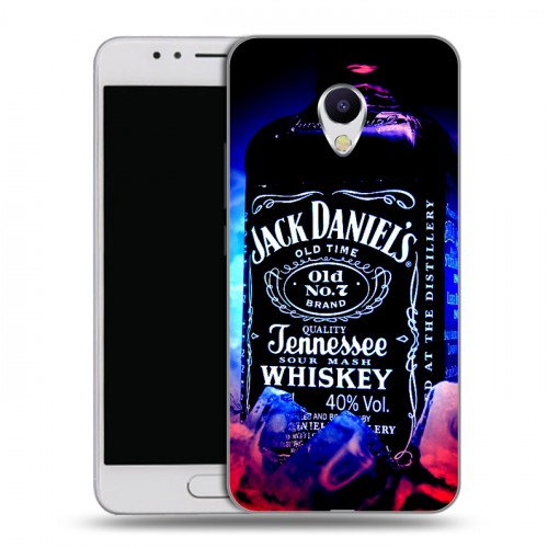 Дизайнерский силиконовый чехол для Meizu M5s Jack Daniels