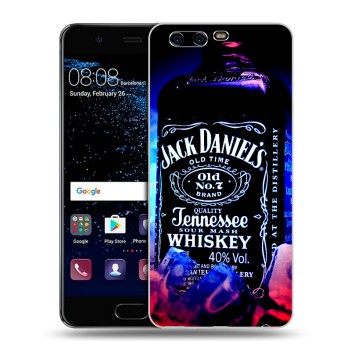 Дизайнерский силиконовый чехол для Huawei P10 Plus Jack Daniels (на заказ)