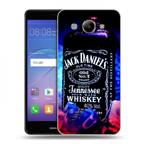 Дизайнерский пластиковый чехол для Huawei Y3 (2017) Jack Daniels