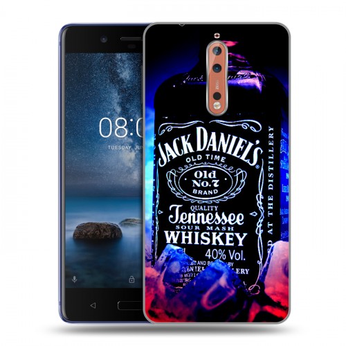 Дизайнерский пластиковый чехол для Nokia 8 Jack Daniels