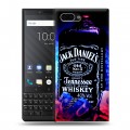 Дизайнерский пластиковый чехол для BlackBerry KEY2 Jack Daniels